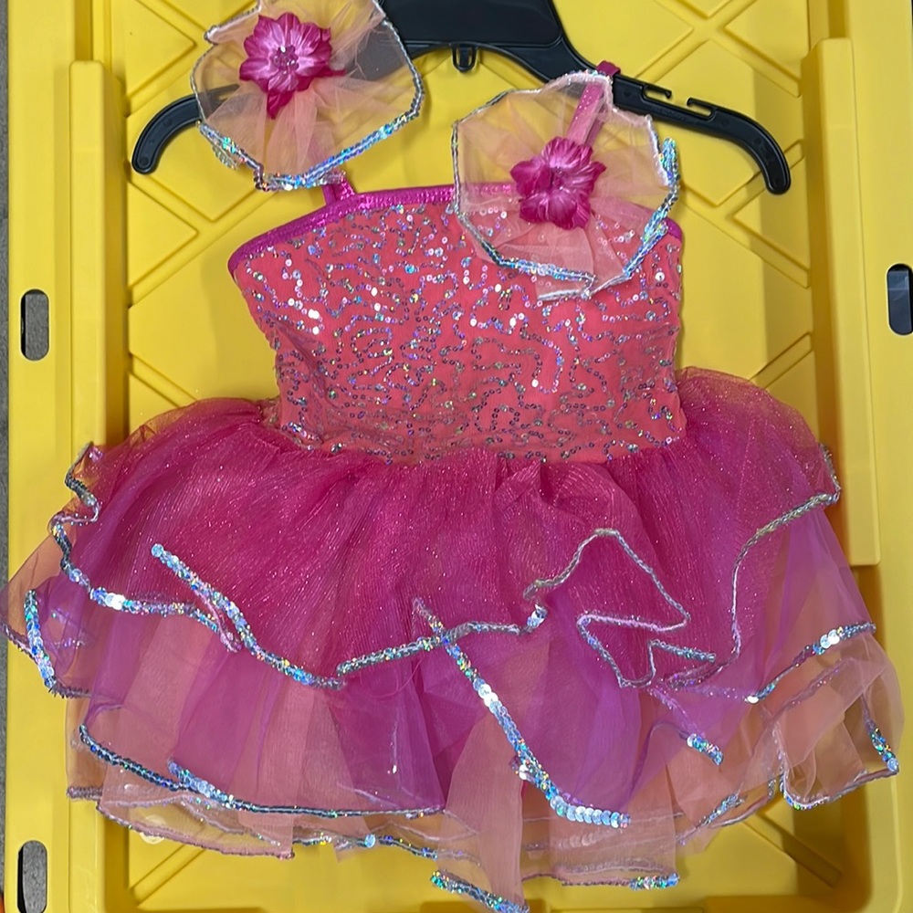 Girls dance Barbie sequence tutu bodysuit/dress. Size 3-4T. Brand New!